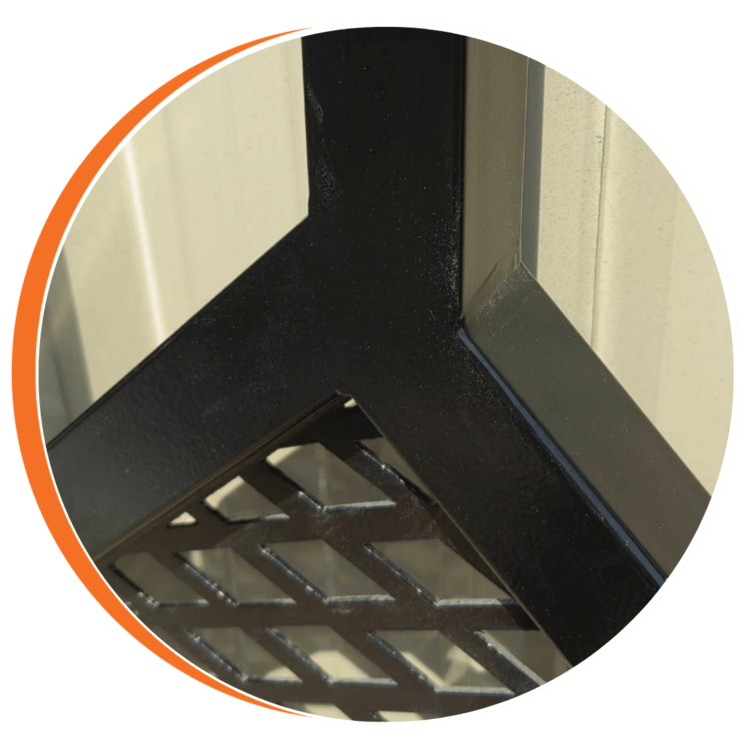 ประตูรั้วบ้านเหล็กกันสนิม